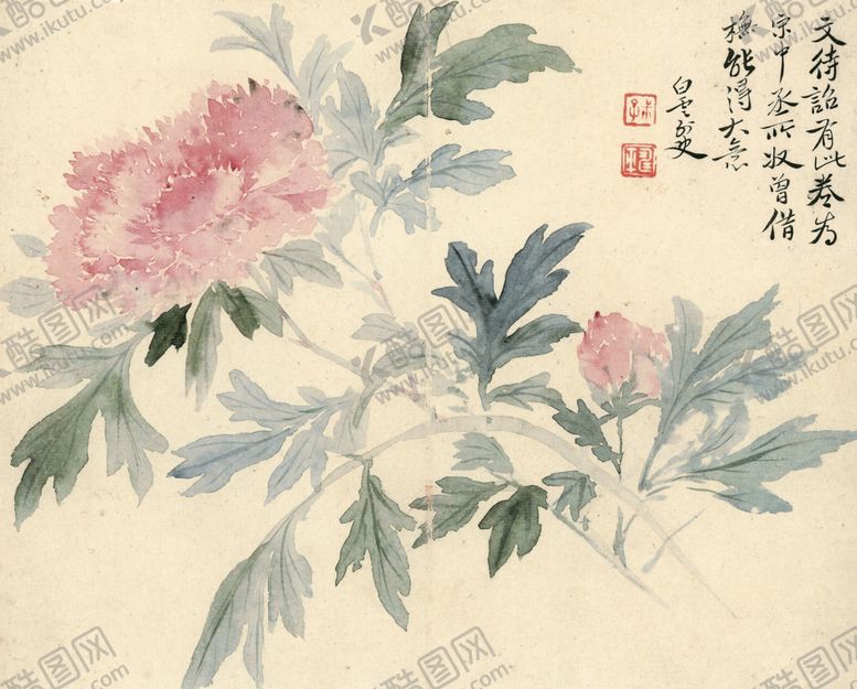 编号：69148607011518008376【酷图网】源文件下载-清代恽寿平花草绘画