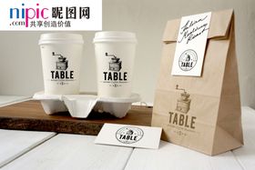 杯子样机图片咖啡杯模版带盖咖啡纸杯