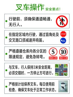 叉车操作展板