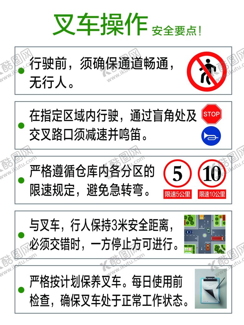 编号：46114307130059207018【酷图网】源文件下载-叉车操作展板