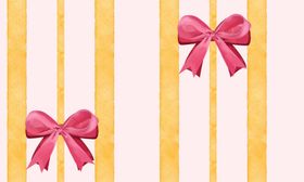 粉色蝴蝶结条纹背景图