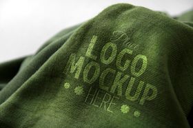 LOGO展示效果图标志样机标志贴样机复古样机