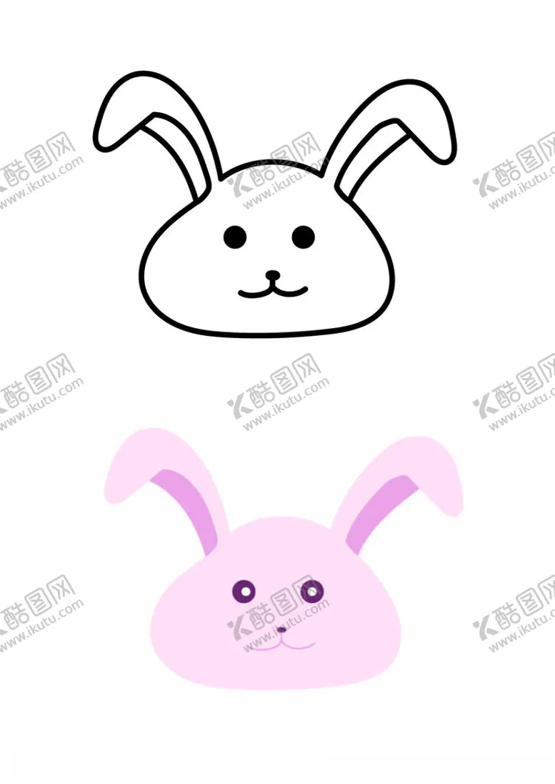 编号：10022902261942352020【酷图网】源文件下载-矢量卡通兔形象
