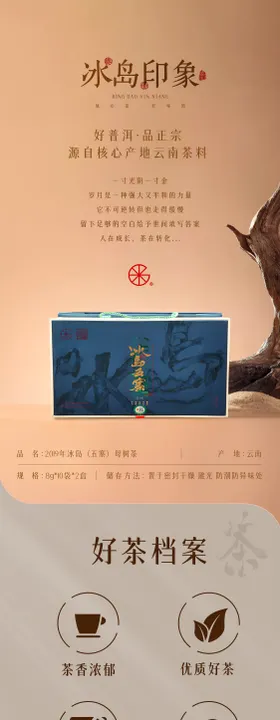 茶叶普洱茶详情页 