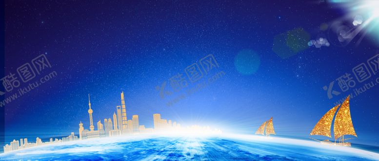 会议蓝背景图片色广告帆船色展板