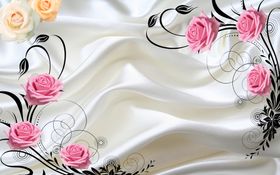 绸缎花朵