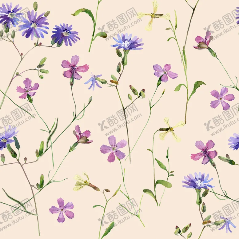 编号：79350109170402158953【酷图网】源文件下载-水彩花