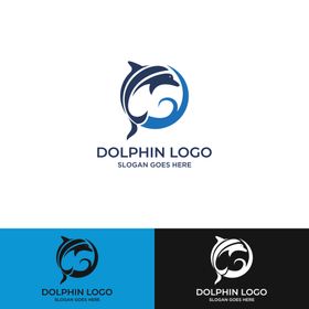 5班海豚logo标志