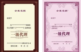 企业代理证书