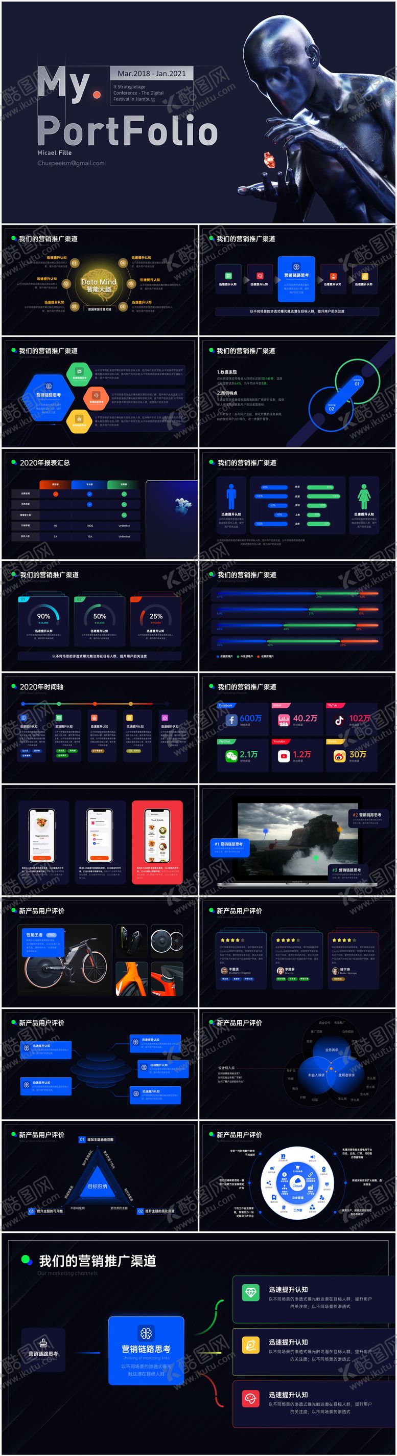 编号：58773603101520473767【酷图网】源文件下载-黑色商务总结汇报PPT