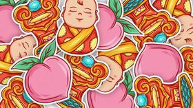 春节海报年年有鱼喜庆新年红色过大年