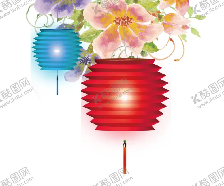 编号：87879606292134535046【酷图网】源文件下载-中国风灯笼梅花元素PNG