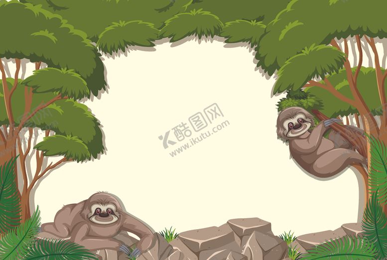编号：67818903231427289575【酷图网】源文件下载-卡通野生动物