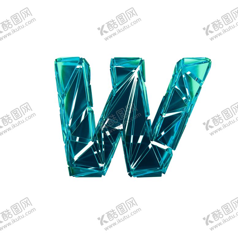 编号：37445509151643293005【酷图网】源文件下载-碎片数字W