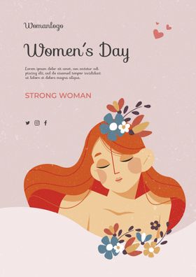 妇女节促销海报广告人
