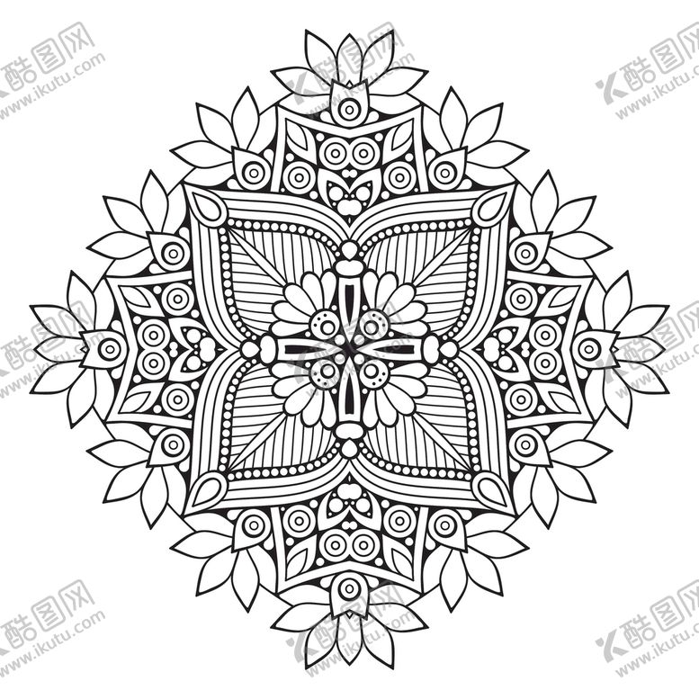 编号：63179302110805404814【酷图网】源文件下载-时尚花框花纹