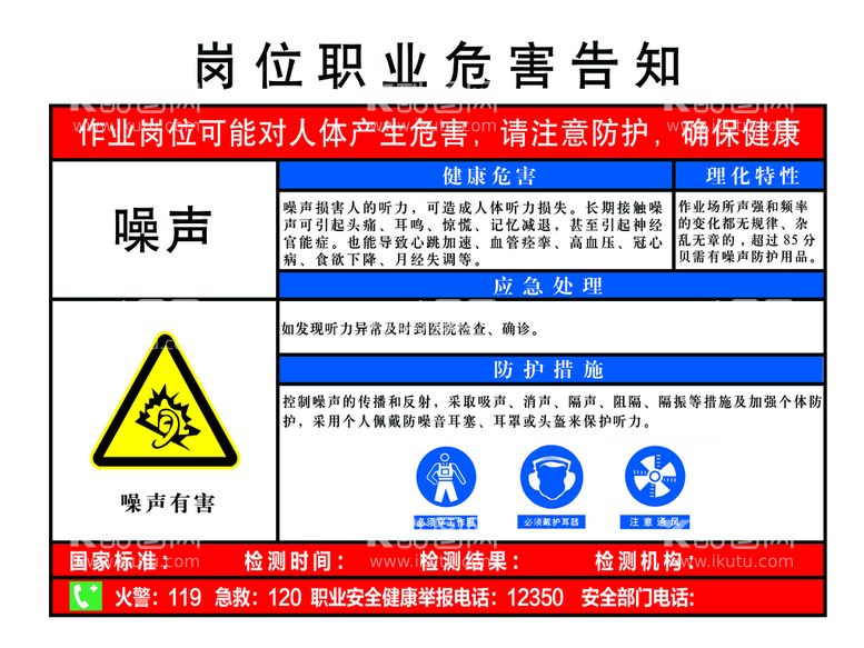 编号：70108411180809041129【酷图网】源文件下载-噪声岗位职业危害告知