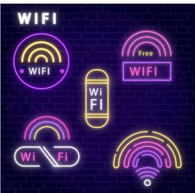 彩色无线网络标志