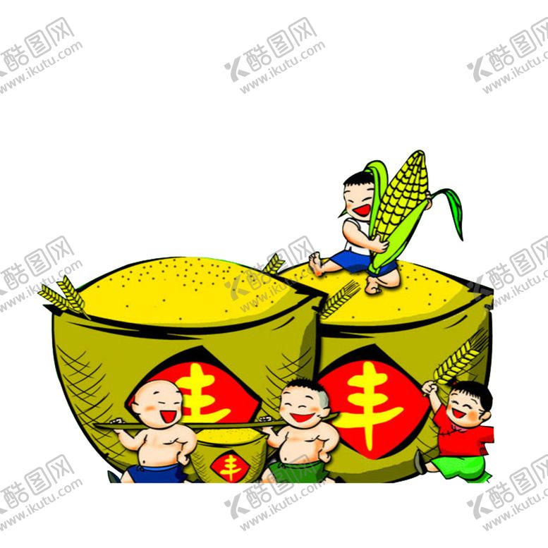 编号：73906904281533119571【酷图网】源文件下载-手绘五谷杂粮