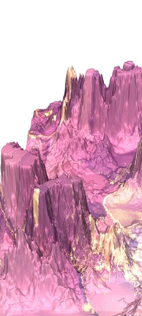 粉色鎏金山体