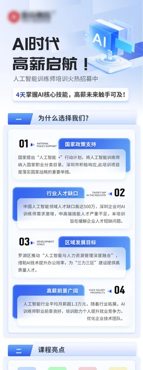 蓝色互联网AI长图