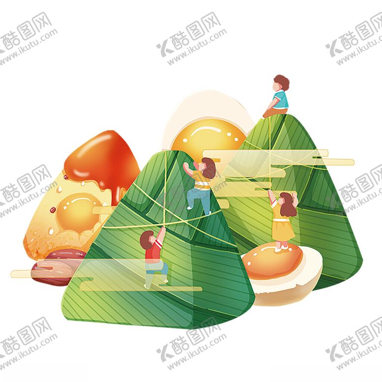 编号：17847101262200517409【酷图网】源文件下载-卡通粽子
