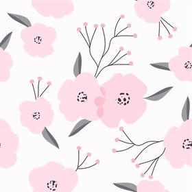 手绘花卉花纹