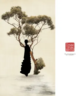 中国风背景大气个性幕布
