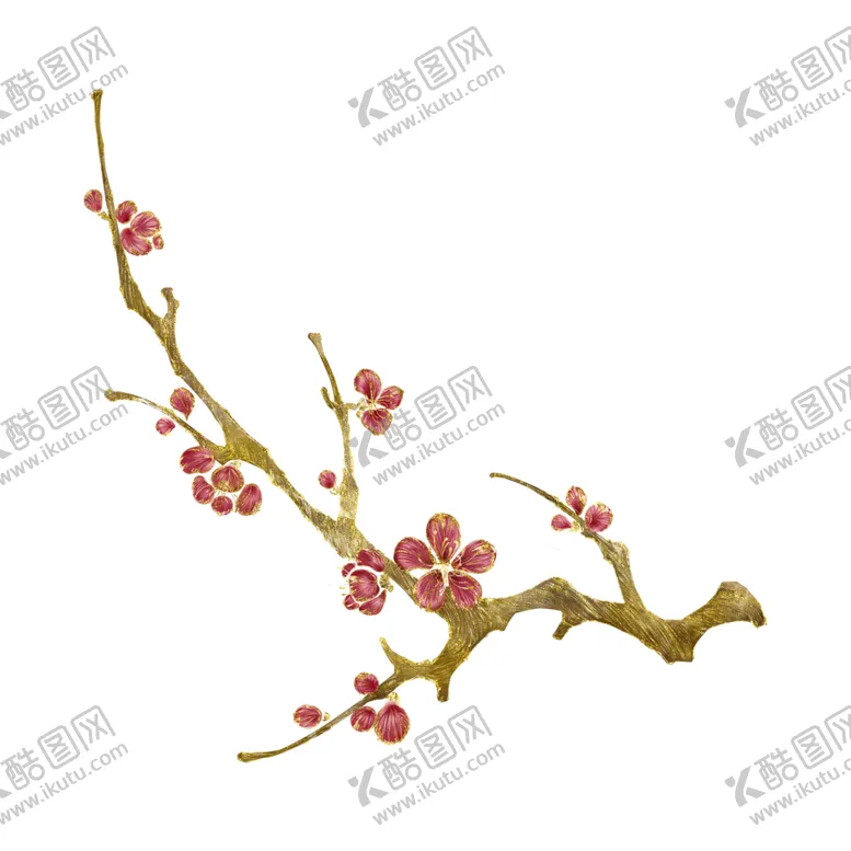 编号：61451906270548289756【酷图网】源文件下载-梅花树枝元素