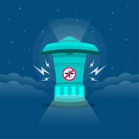 蚊子相关昆虫动物虫叮咬ai矢量图