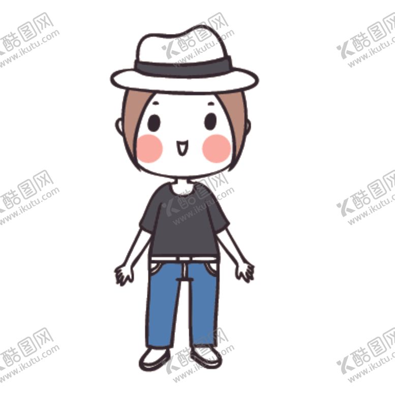 编号：49034710240339126786【酷图网】源文件下载-可爱人物形象插画