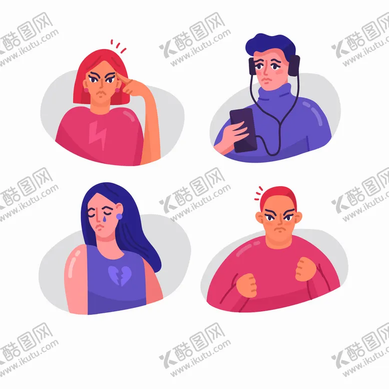 编号：58946209121944206817【酷图网】源文件下载-人物情绪