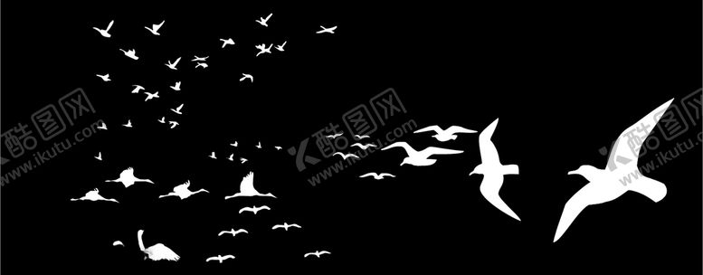 编号：70812910291259163290【酷图网】源文件下载-鸟剪影