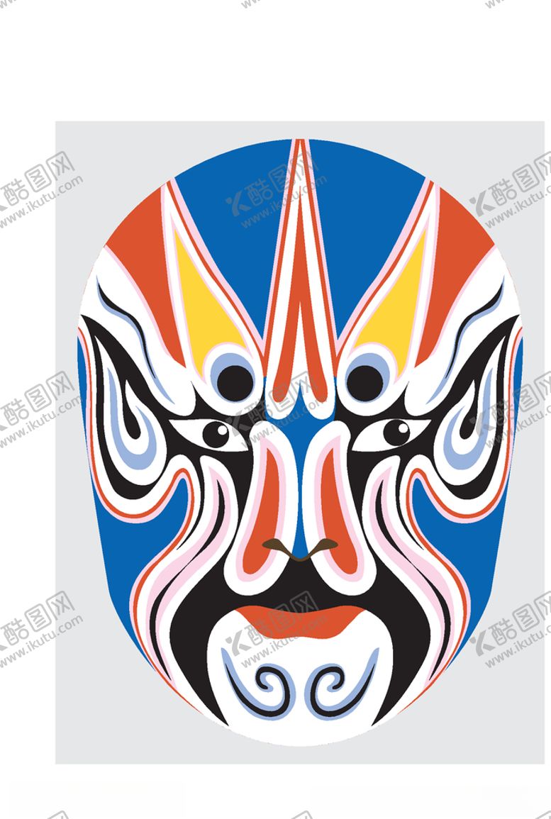 编号：83177310070348314457【酷图网】源文件下载-中国风传统京剧脸谱