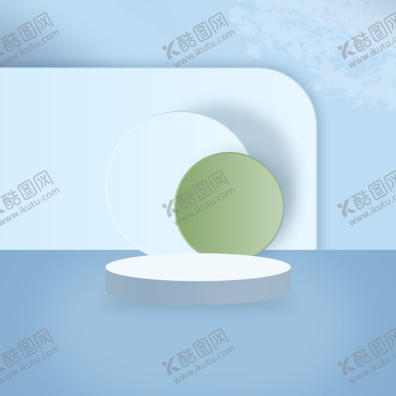 编号：79840212090240544239【酷图网】源文件下载-蓝色简约展示台电商背景