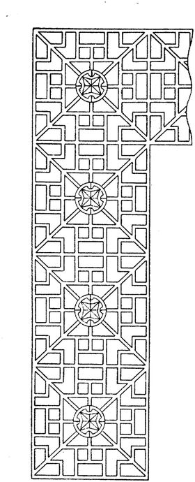 镂空花图案隔断装饰