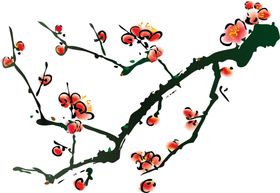 中国风水墨梅