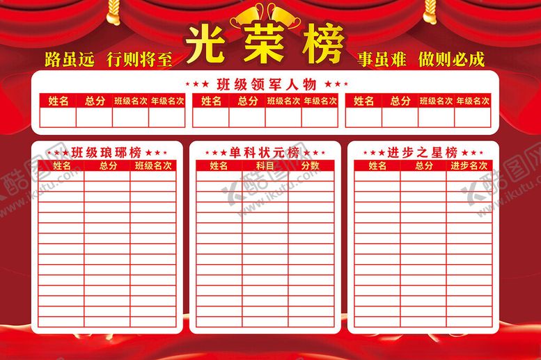 编号：57362612160347457959【酷图网】源文件下载-学校光荣榜