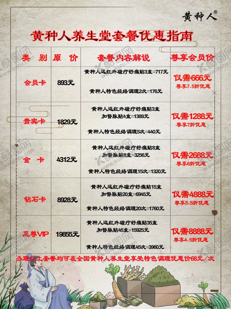 编号：15553005040553194089【酷图网】源文件下载-黄种人养生堂价格表