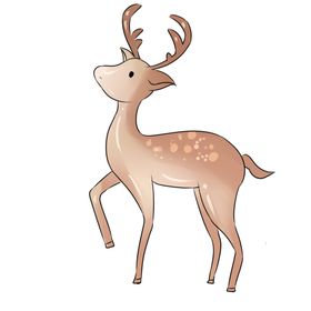 卡通鹿