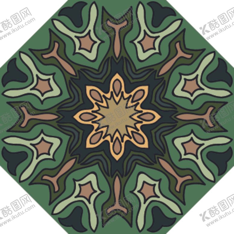 编号：81641509250148522244【酷图网】源文件下载-古典少数民族花纹底纹矢量