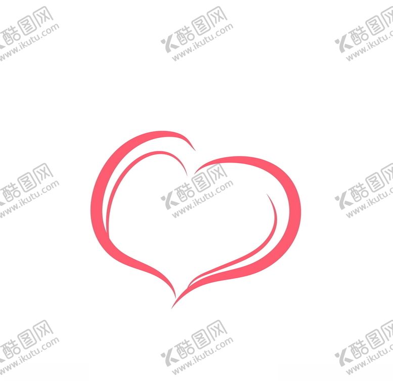 编号：20744109241324245989【酷图网】源文件下载-线条心形