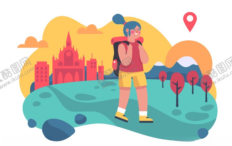 编号：33771910081231539956【酷图网】源文件下载-旅客游客