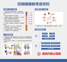 控烟教育宣传栏文化墙背景板