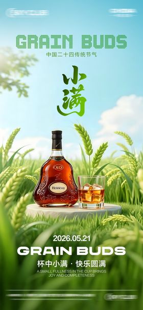 酒吧小满节气海报