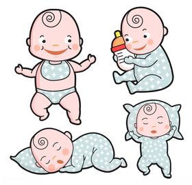 婴儿矢量