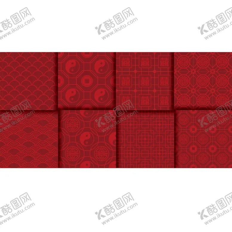 编号：29375009200720368941【酷图网】源文件下载-ai矢量中式古典印花花纹