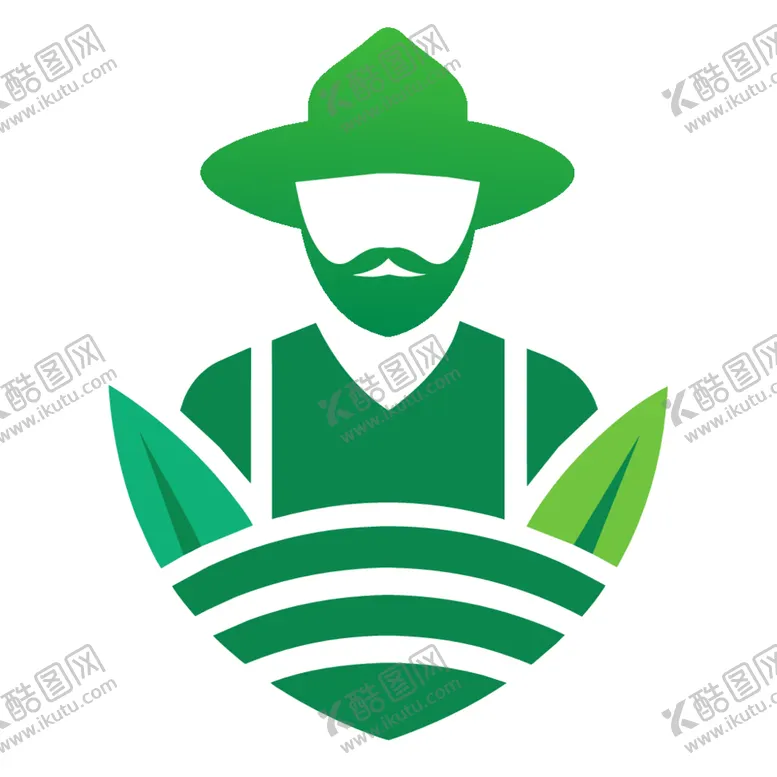 编号：15846702251619057559【酷图网】源文件下载-极简风格的农民标志