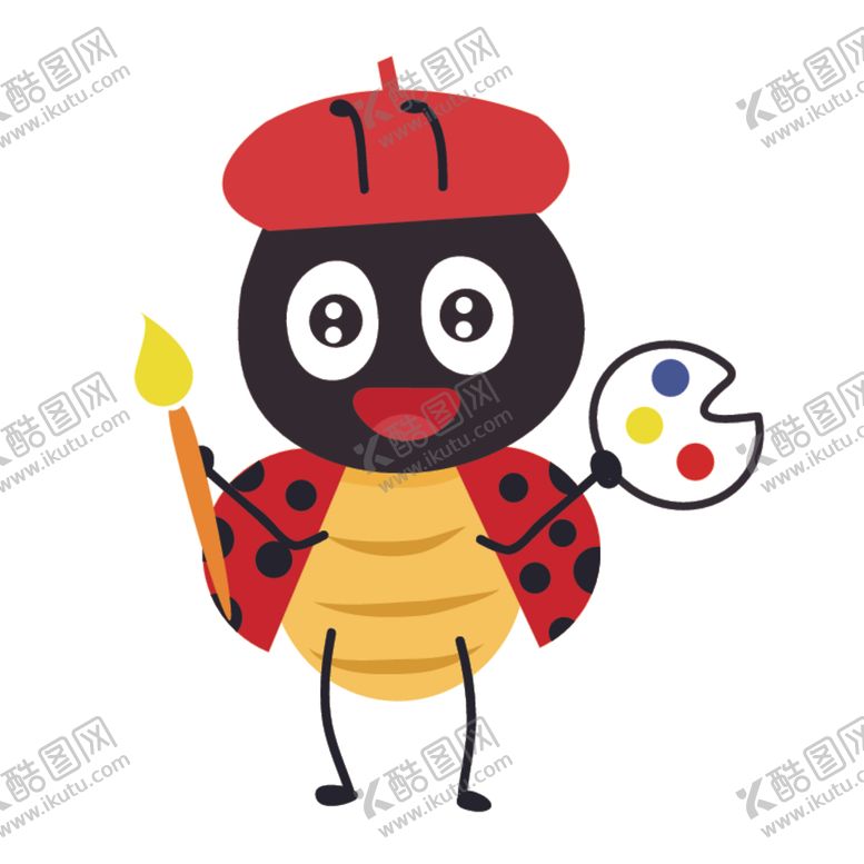 编号：27677207140007168966【酷图网】源文件下载-卡通Q版瓢虫