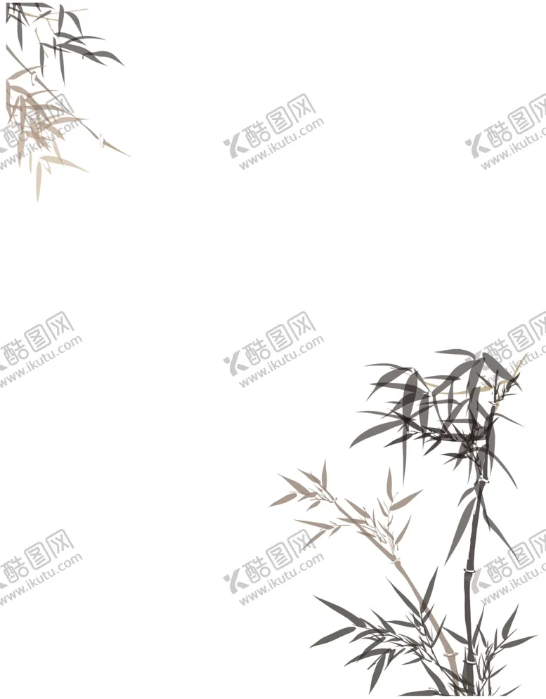 编号：44916506251031402977【酷图网】源文件下载-水墨竹子